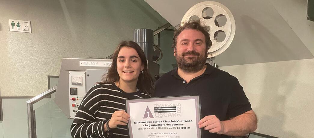 Aitana Pascual Roldán guanya la Travessa dels Oscar 2025 de Cineclub Vilafranca